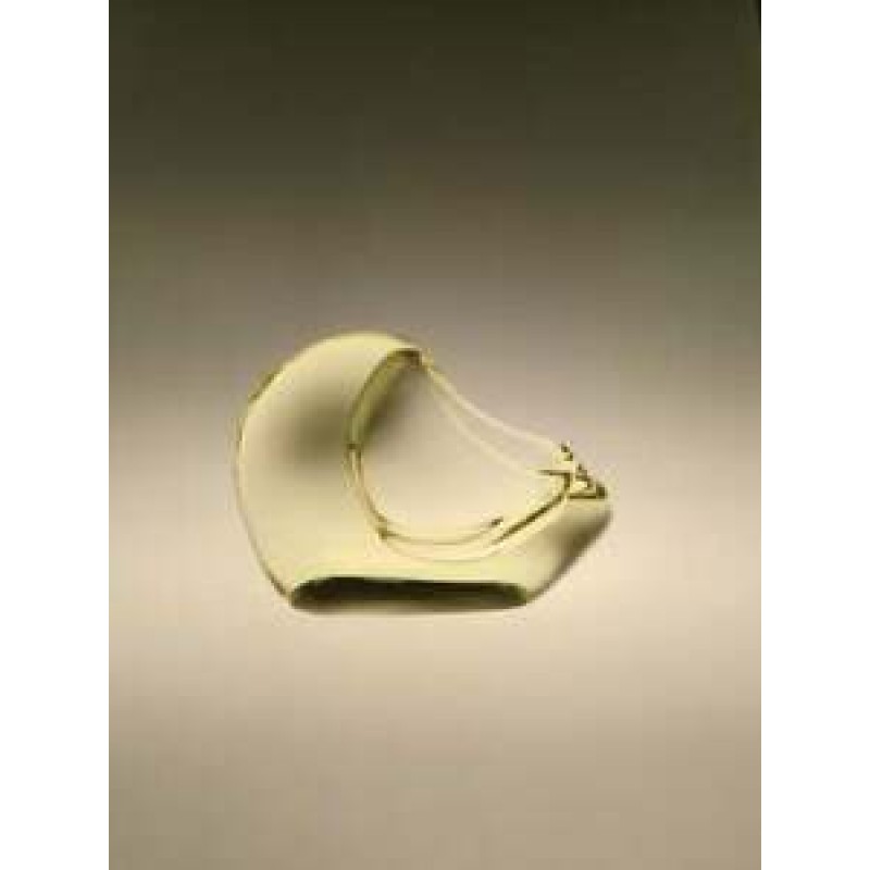 Bohemian Czech Zelezny Brod (ZBS) Art Glass Vase Jardiniere Citrine Yellow 1960s