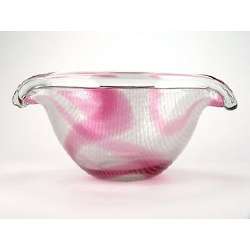 Mid 1950s Harrach glass fruit bowl - Pulpitel, Schwedler & Metelak - Harrtil